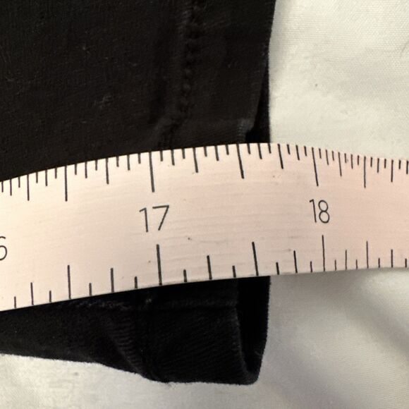 CJ Banks Size 16W Black Capri Pants Button And Zip Up Casual Spring - Picture 6 of 11